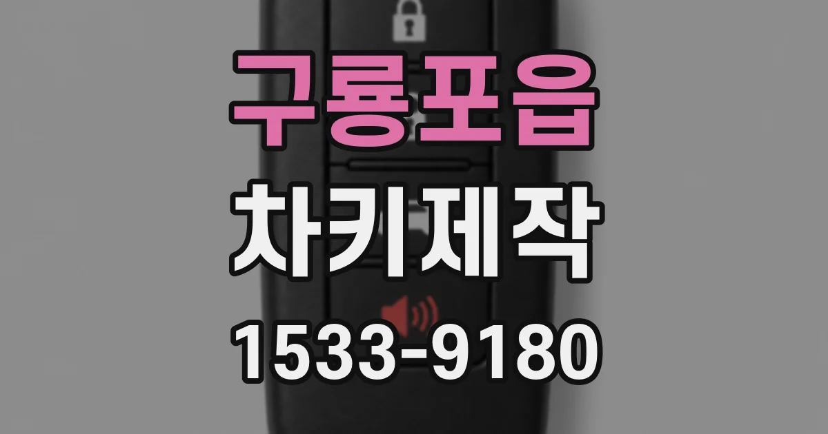구룡포읍 차키제작