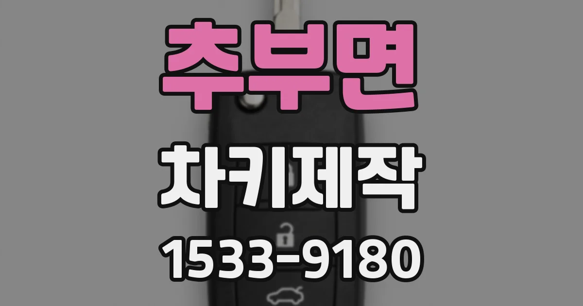 추부면 차키제작