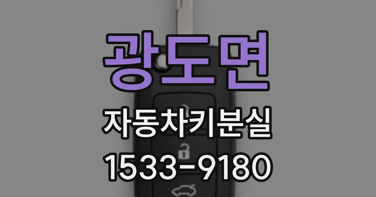 광도면 자동차키분실