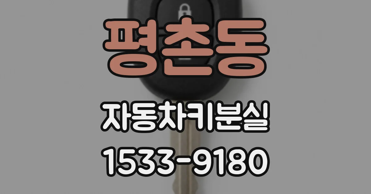 평촌동 자동차키분실
