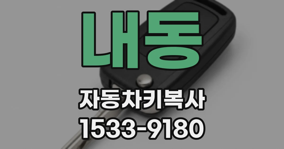 내동 자동차키복사