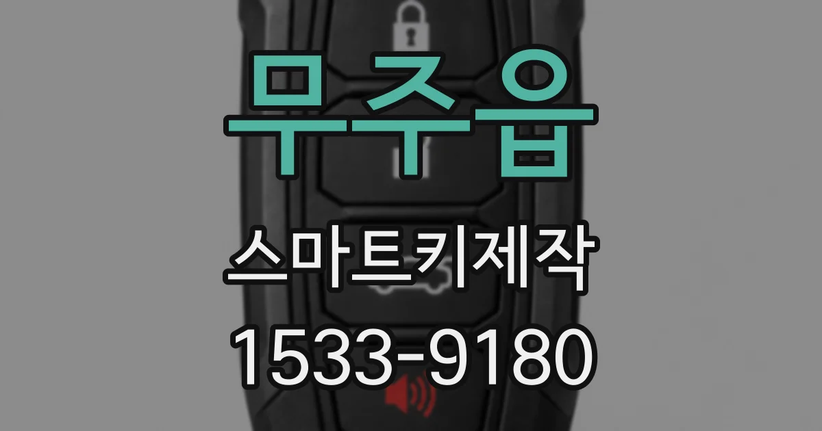무주읍 스마트키제작