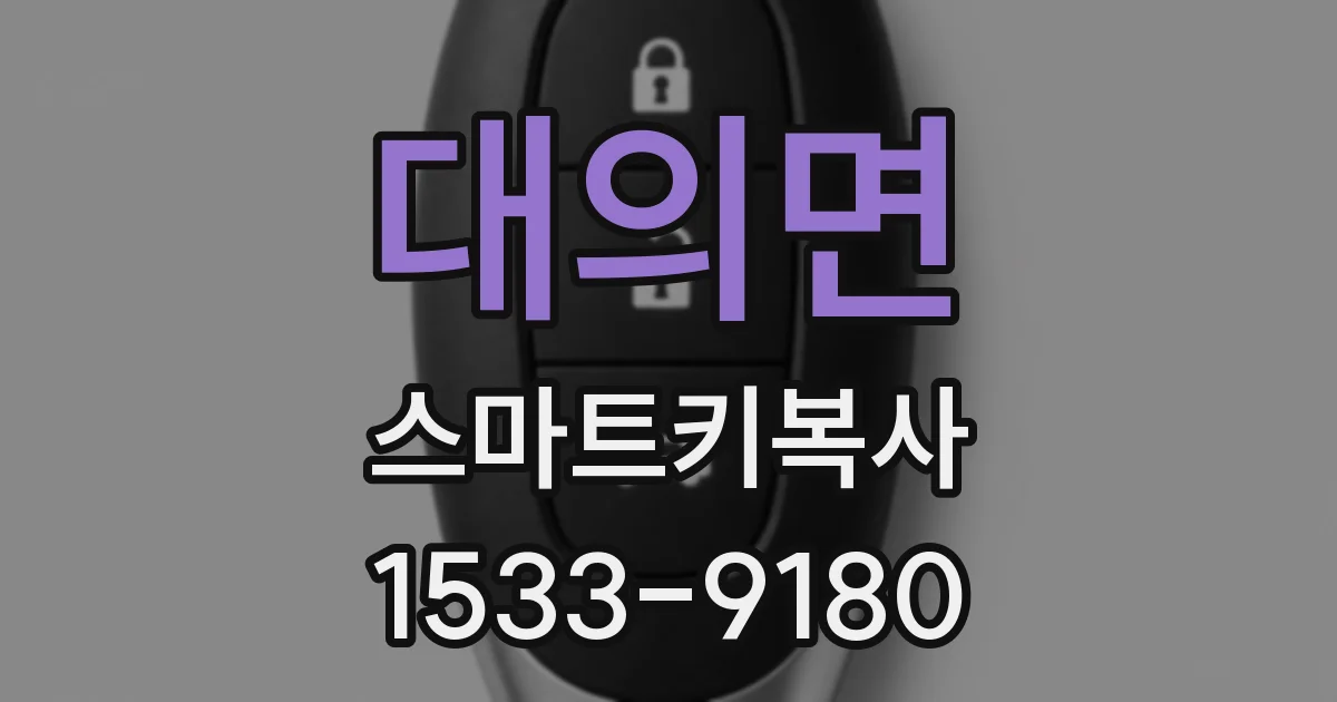 대의면 스마트키복사