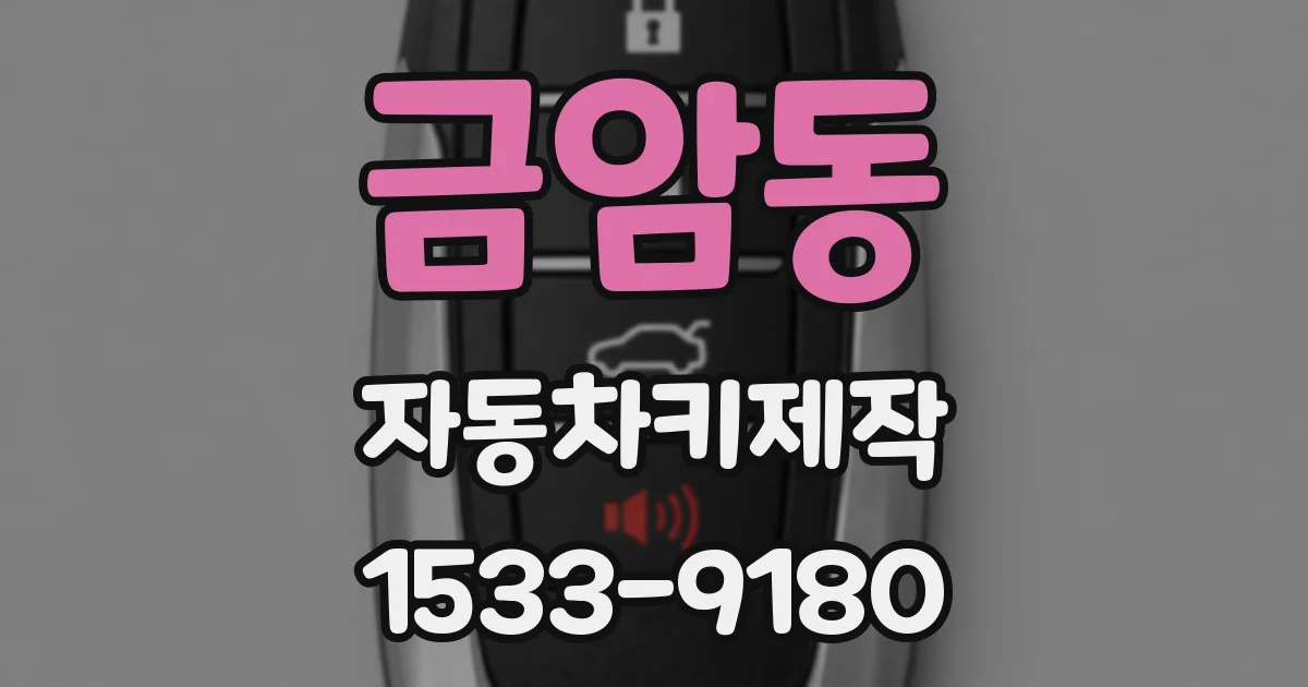 금암동 자동차키제작