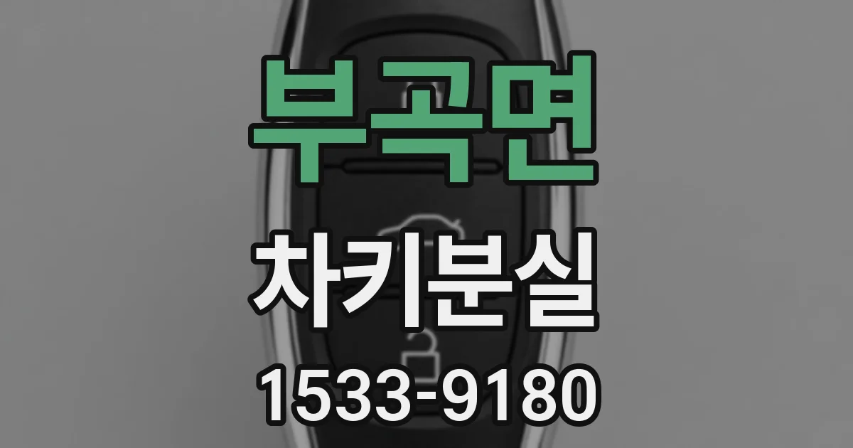 부곡면 차키분실