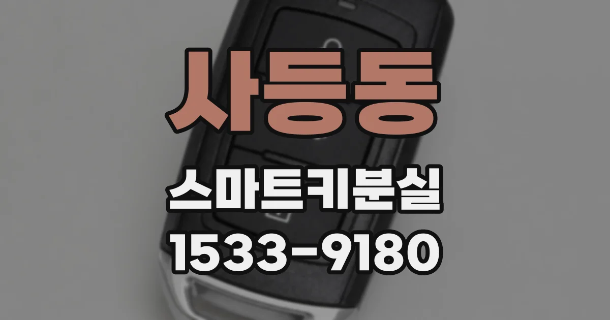 사등동 스마트키분실