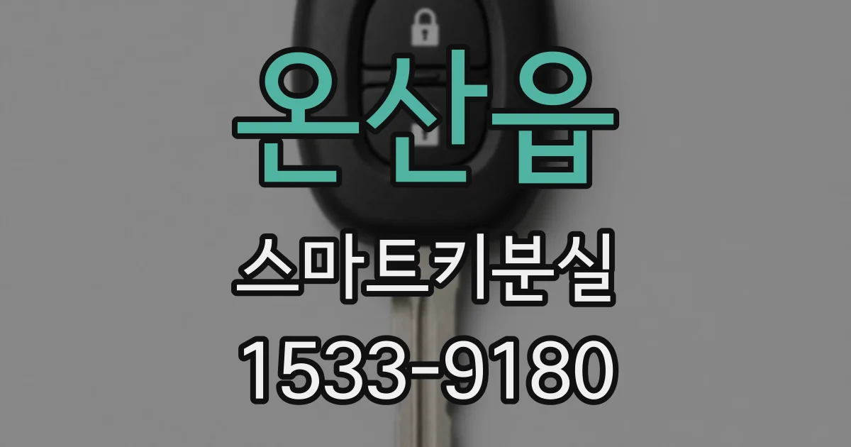 온산읍 스마트키분실