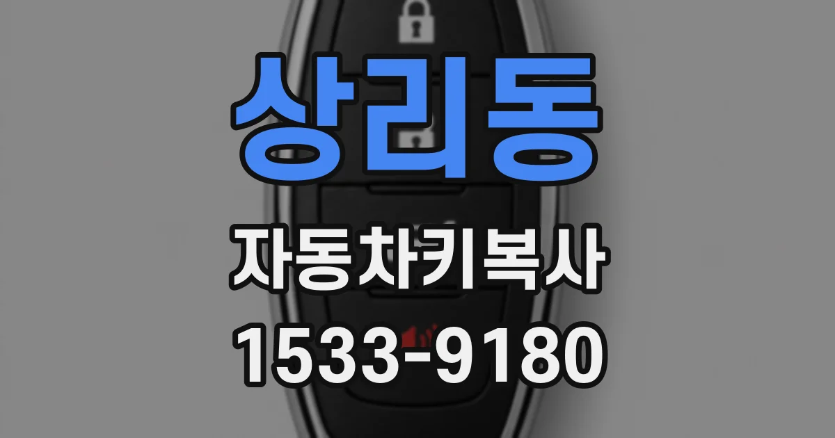 상리동 자동차키복사