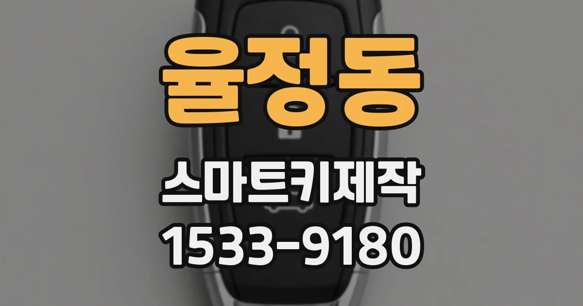 율정동 스마트키제작
