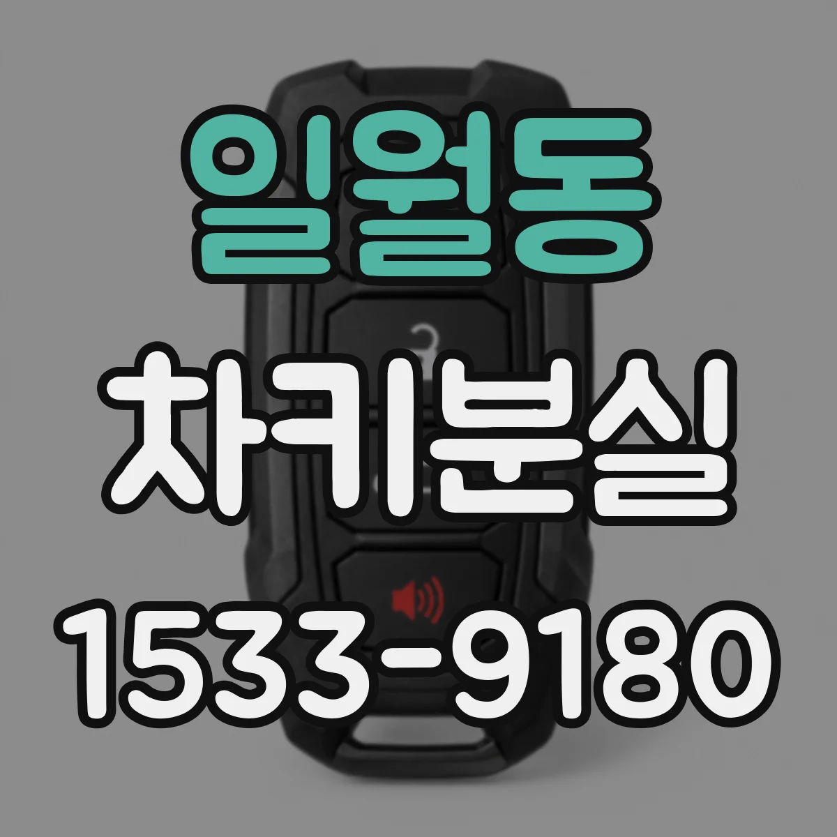 일월동 차키분실