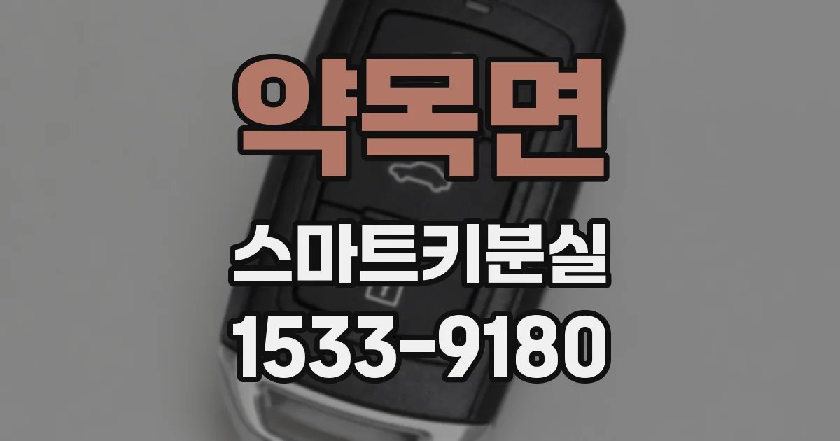 약목면 스마트키분실