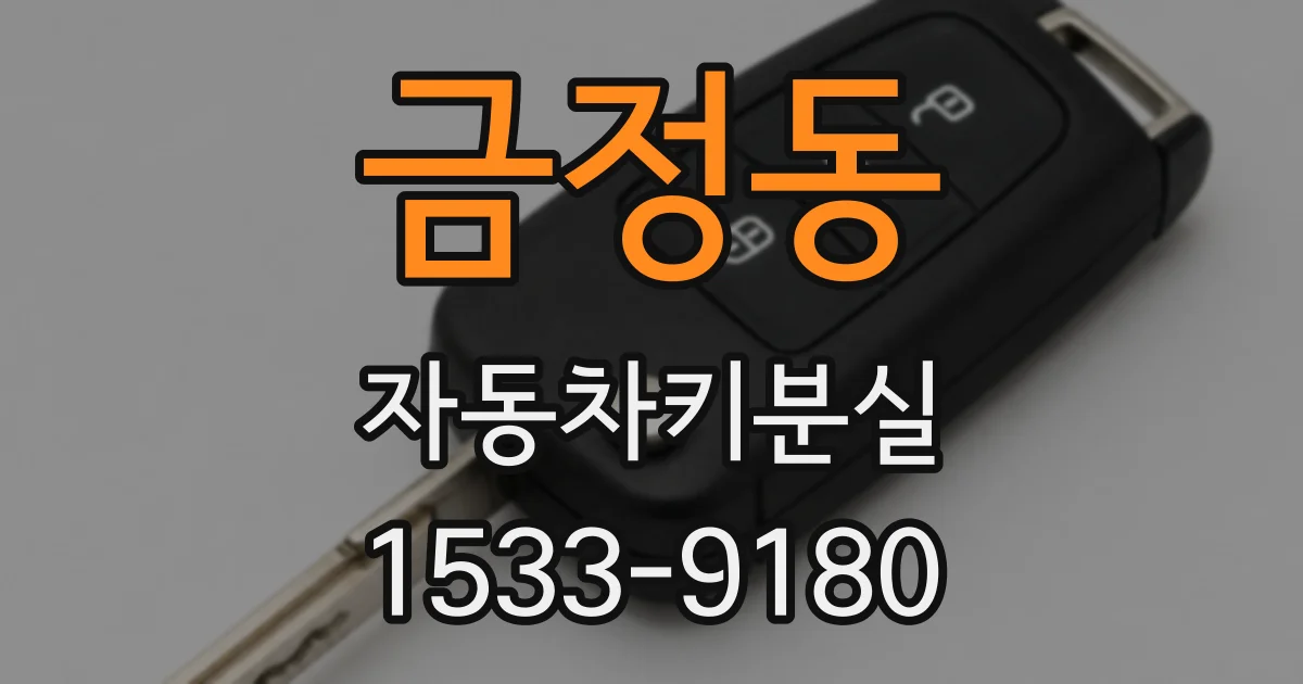 금정동 자동차키분실