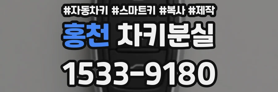 홍천 차키분실