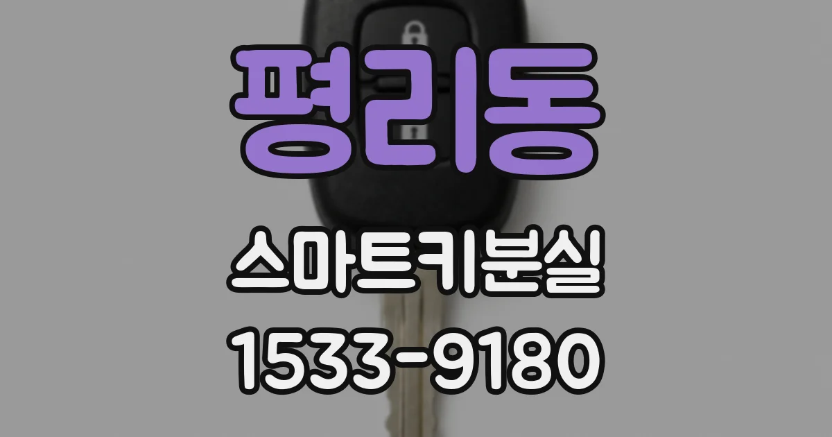 평리동 스마트키분실