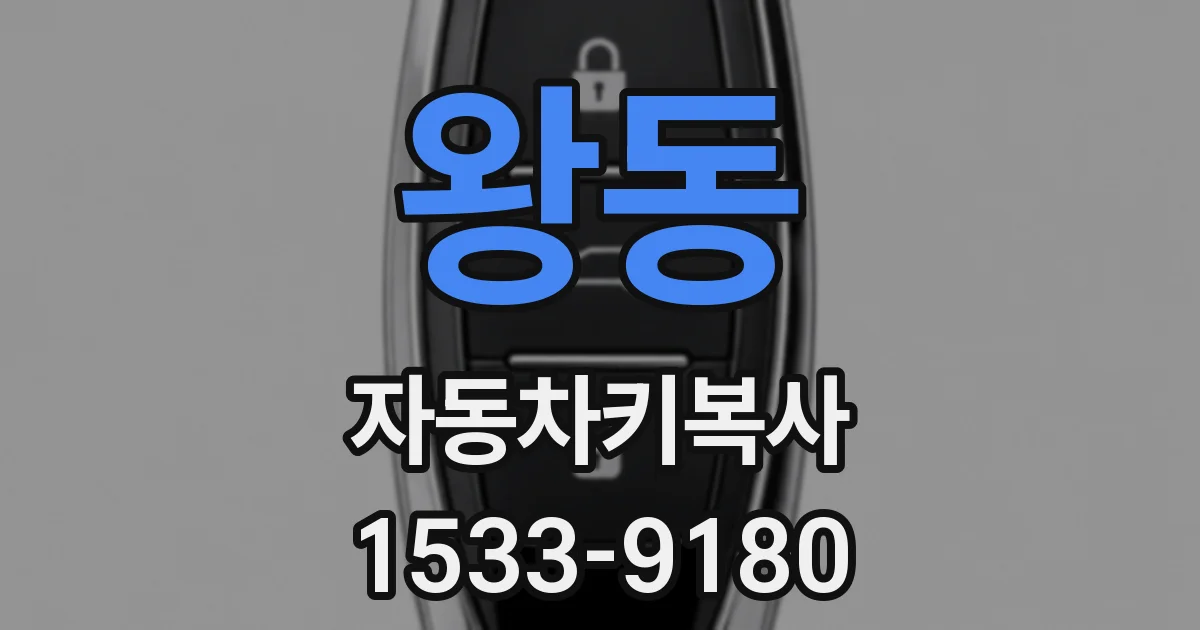왕동 자동차키복사