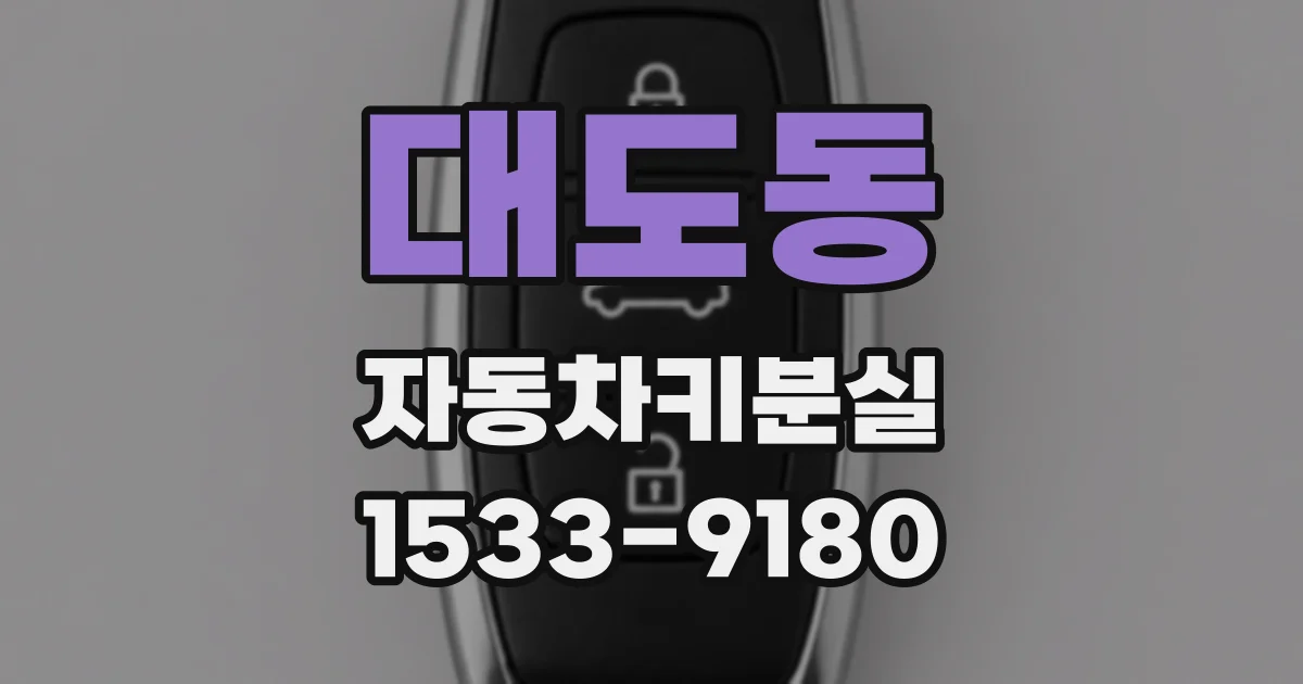 대도동 자동차키분실