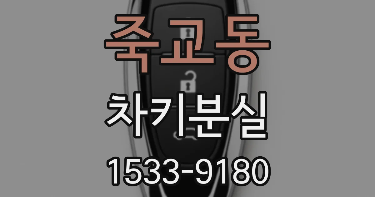 죽교동 차키분실