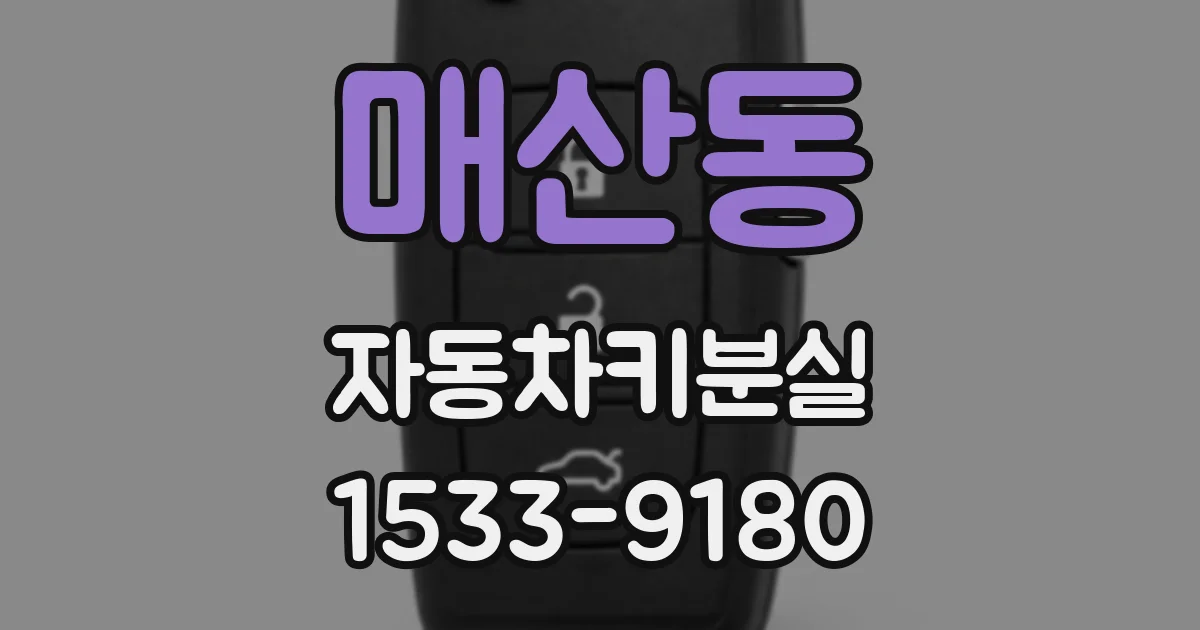 매산동 자동차키분실