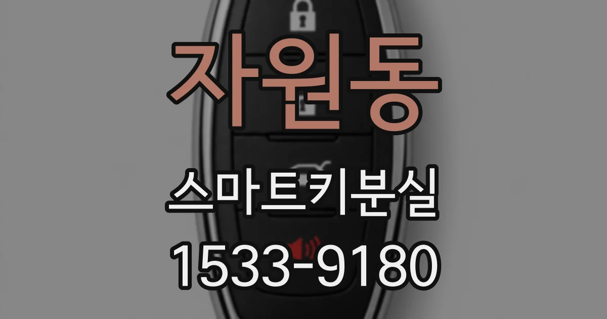 자원동 스마트키분실