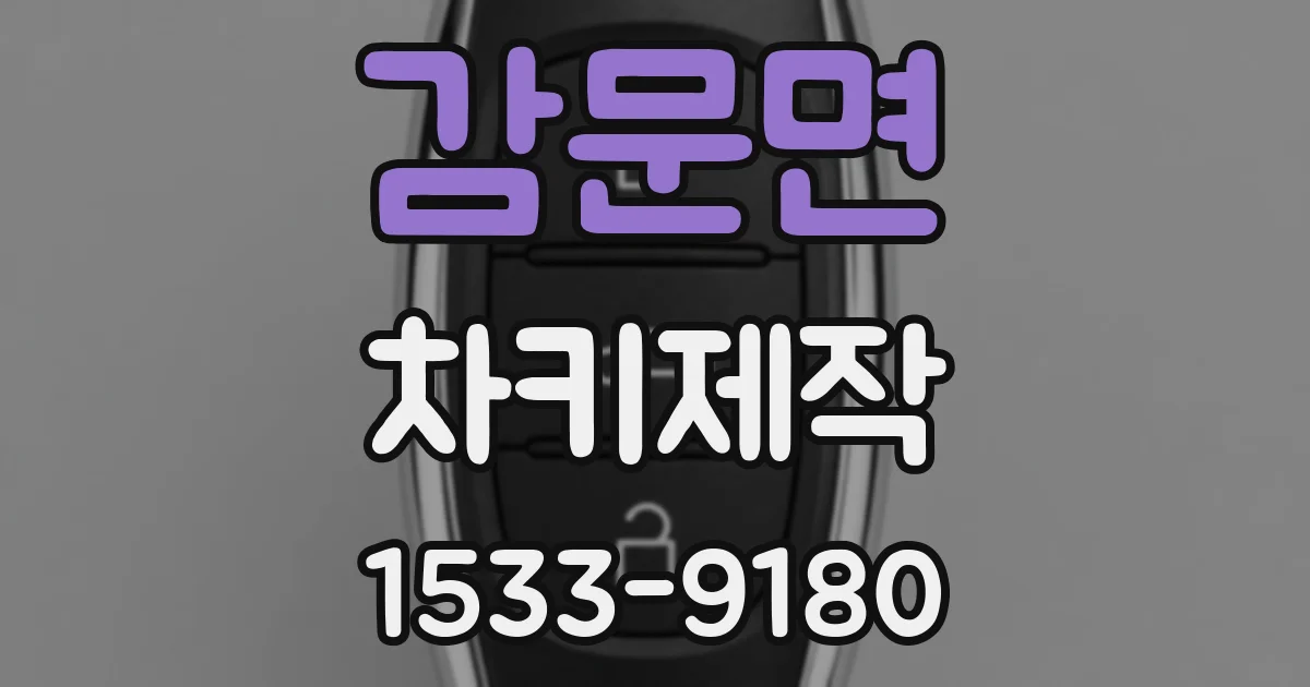 감문면 차키제작