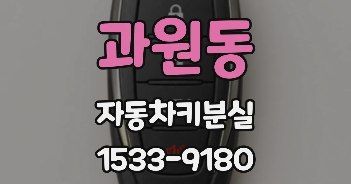 과원동 자동차키분실