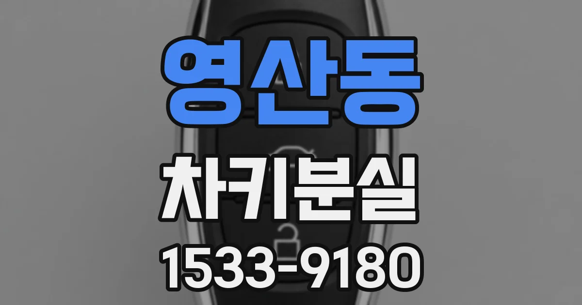 영산동 차키분실