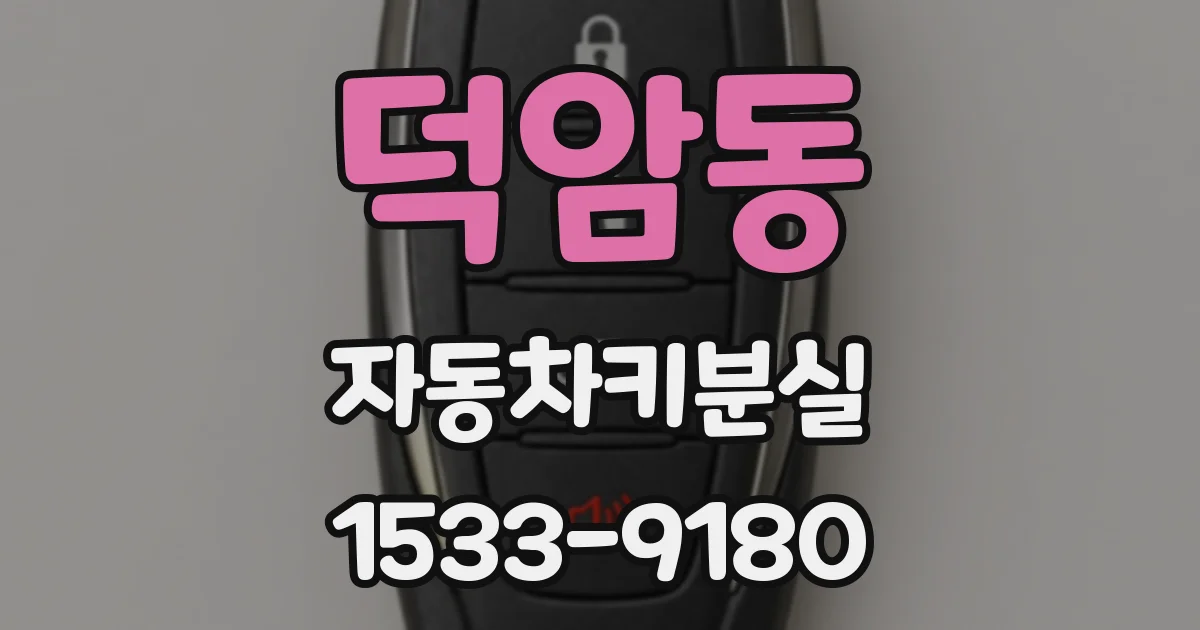 덕암동 자동차키분실