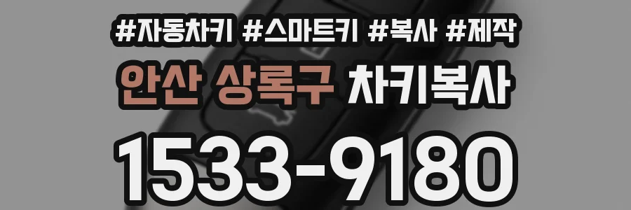 안산 상록구 차키복사