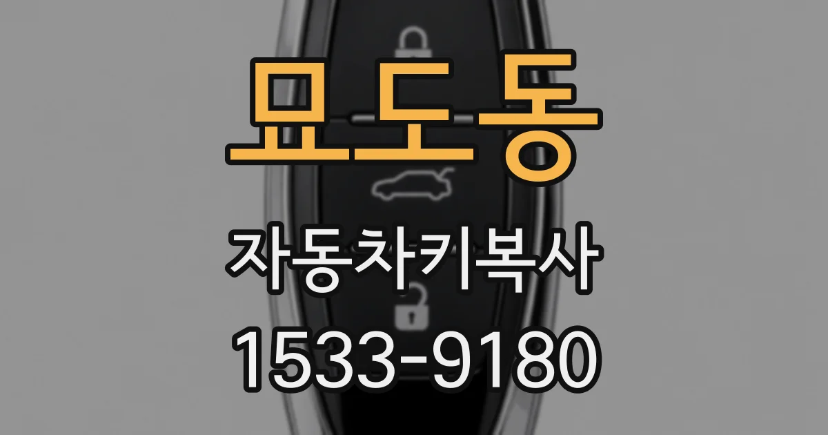 묘도동 자동차키복사