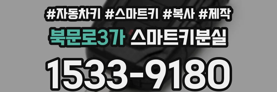 북문로3가 스마트키분실