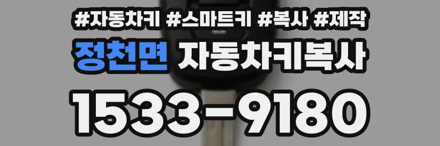 정천면 자동차키복사