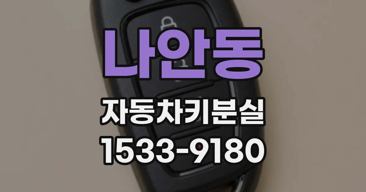 나안동 자동차키분실