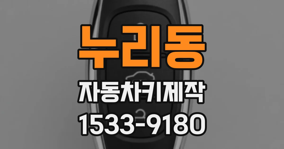 누리동 자동차키제작