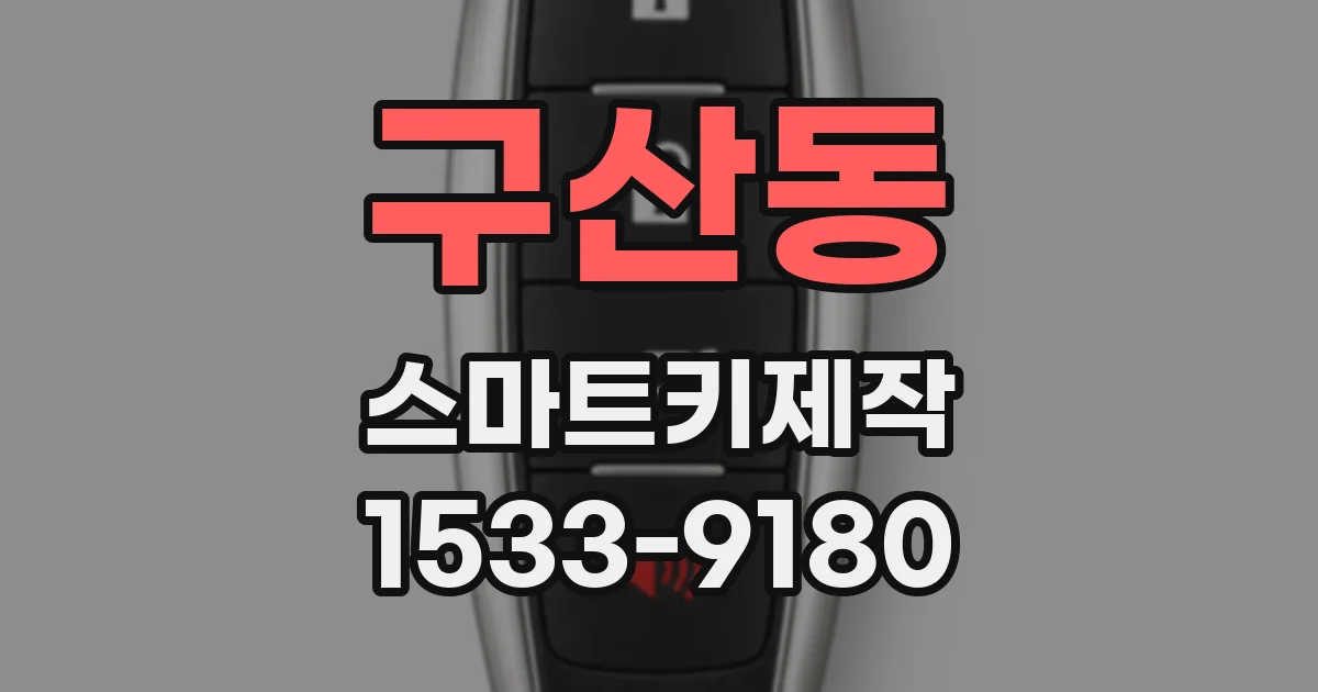 구산동 스마트키제작