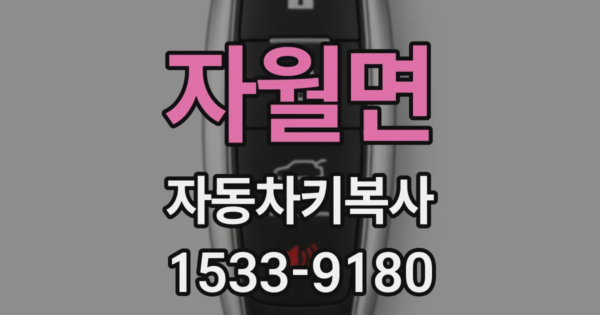 자월면 자동차키복사