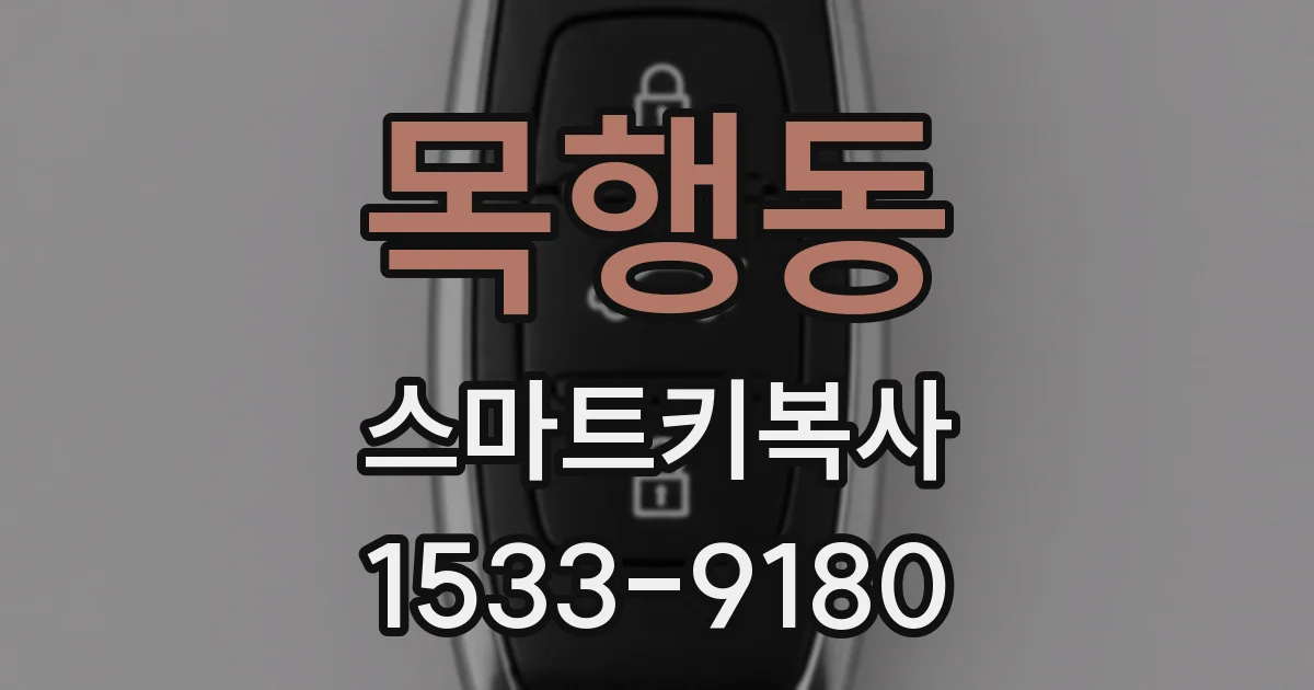 목행동 스마트키복사