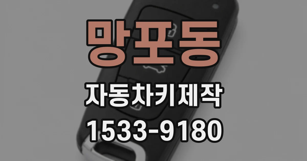 망포동 자동차키제작