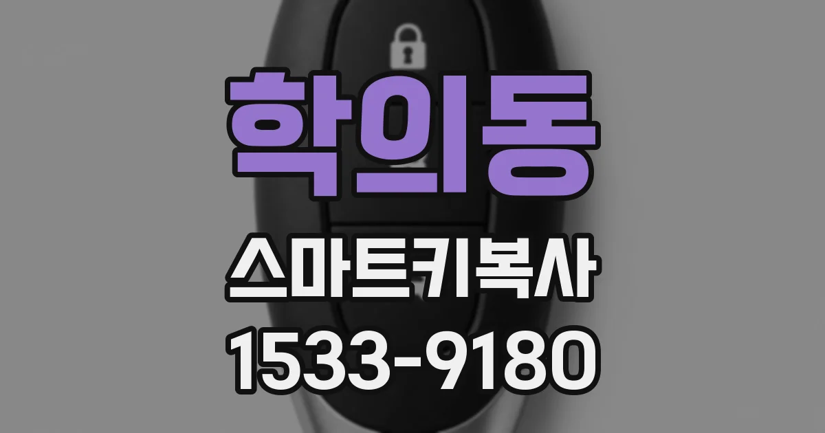 학의동 스마트키복사