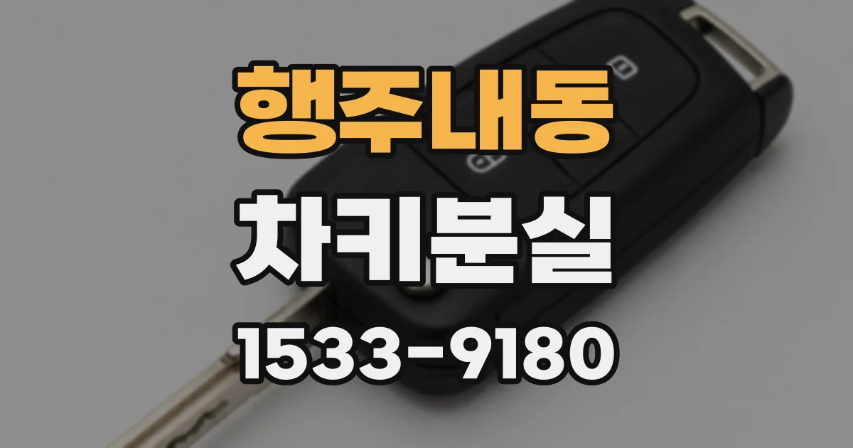 행주내동 차키분실