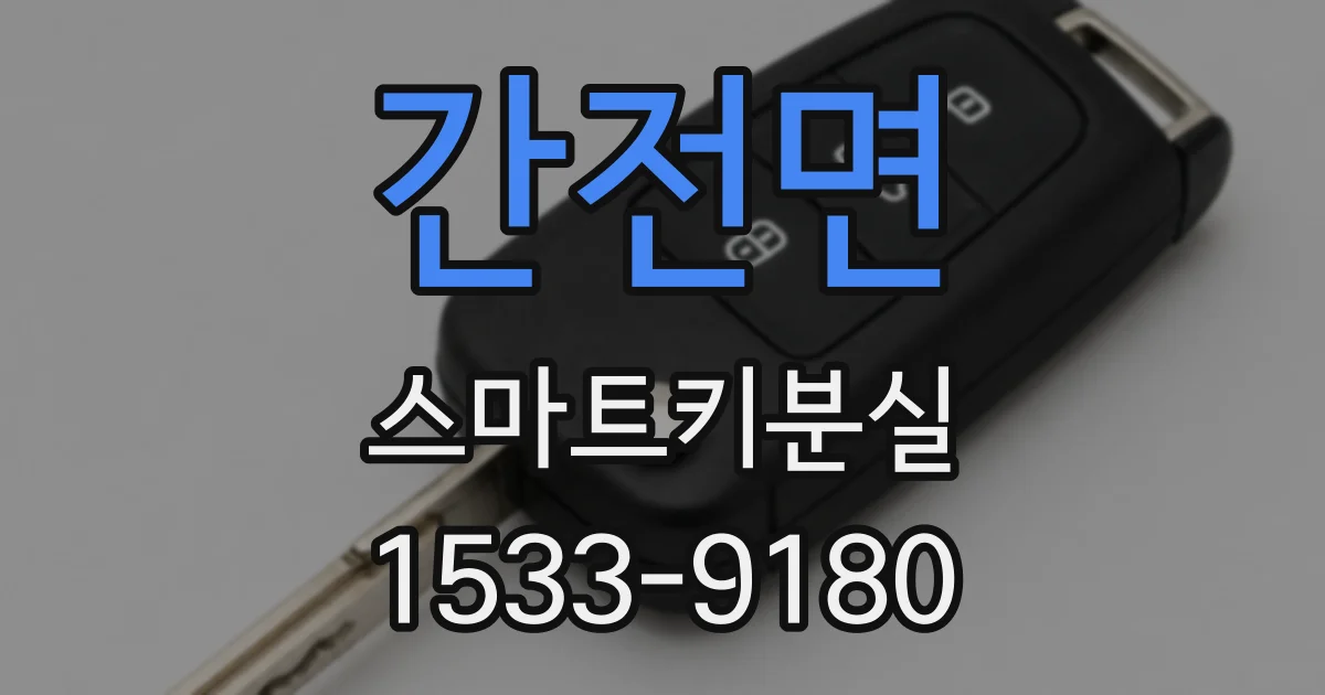 간전면 스마트키분실
