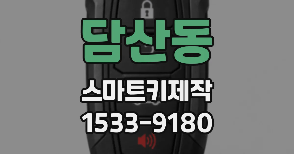 담산동 스마트키제작
