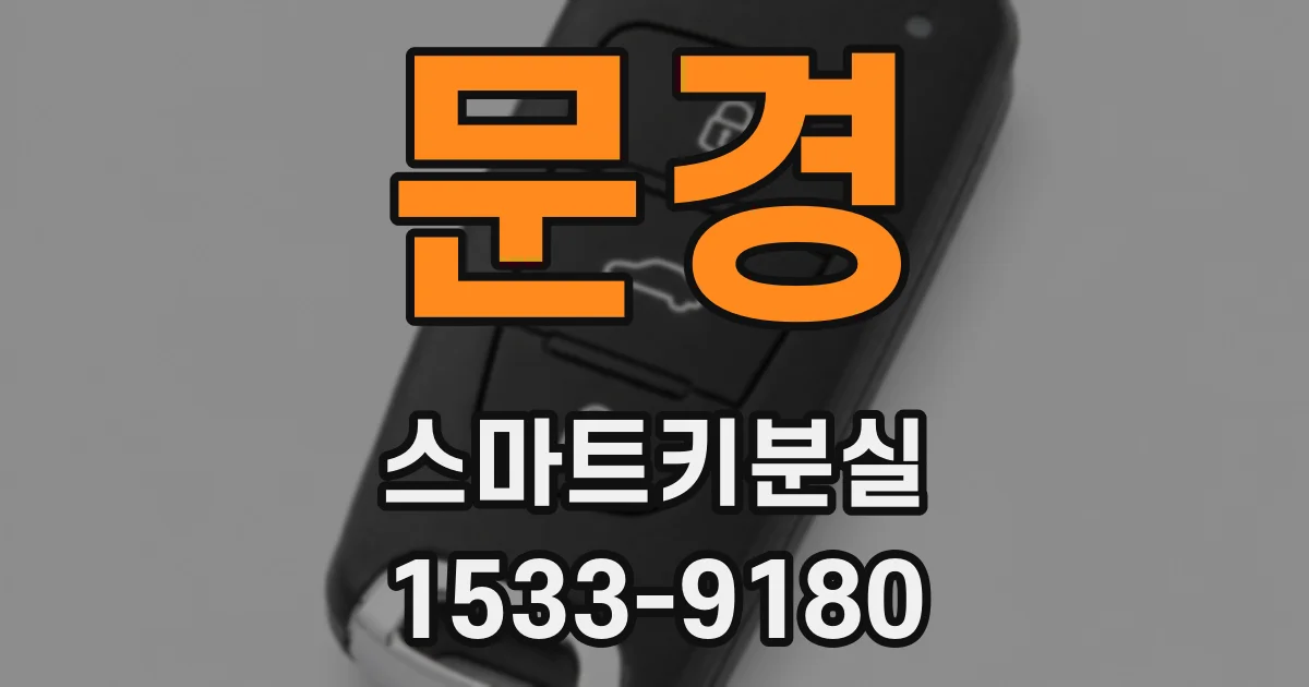 문경 스마트키분실