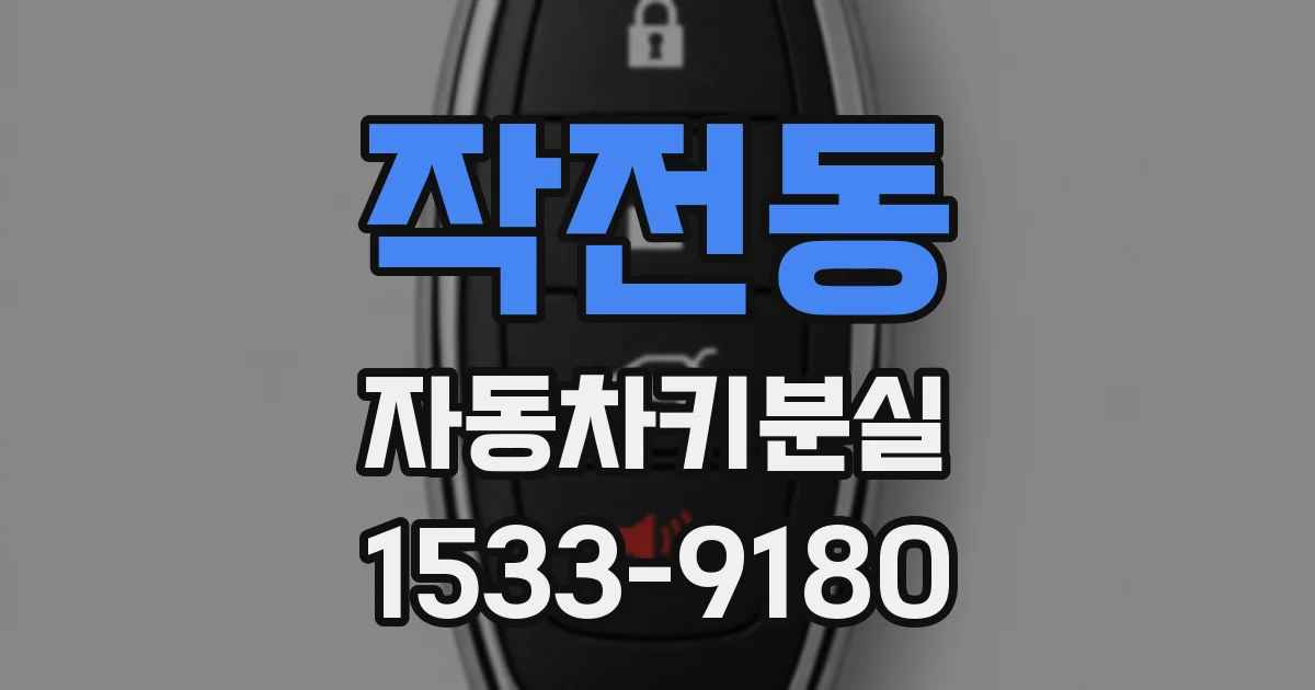 작전동 자동차키분실