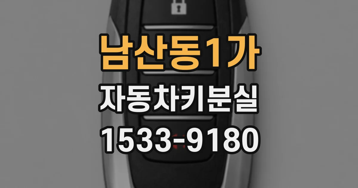 남산동1가 자동차키분실