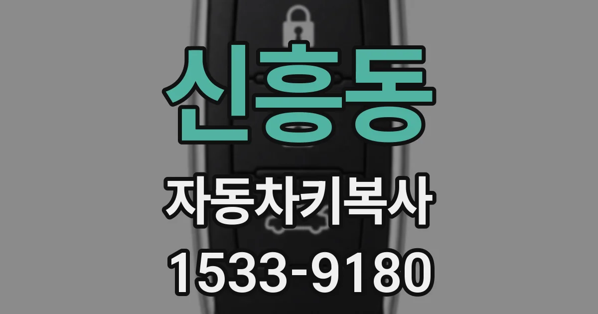 신흥동 자동차키복사