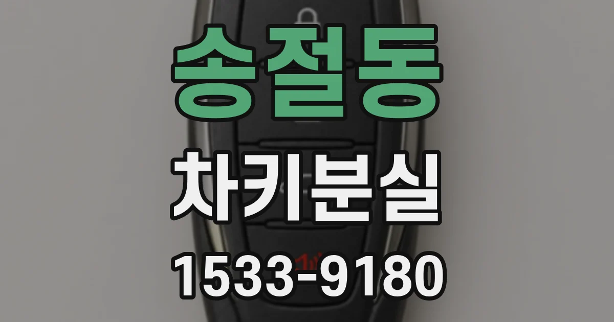 송절동 차키분실