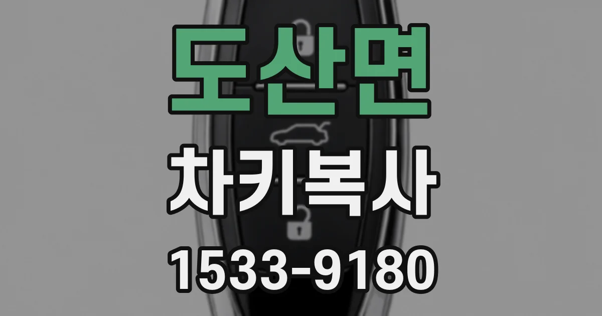 도산면 차키복사