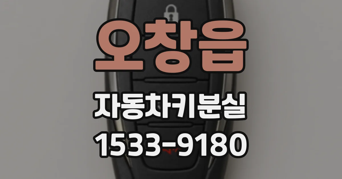오창읍 자동차키분실