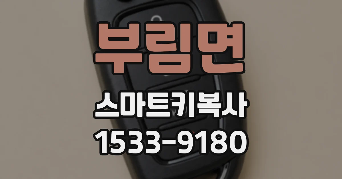 부림면 스마트키복사