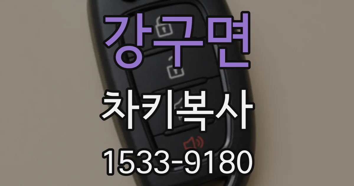 강구면 차키복사